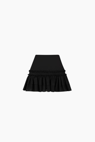 Carla Siyah Mini Etek