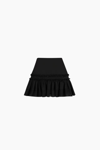 Carla Siyah Mini Etek