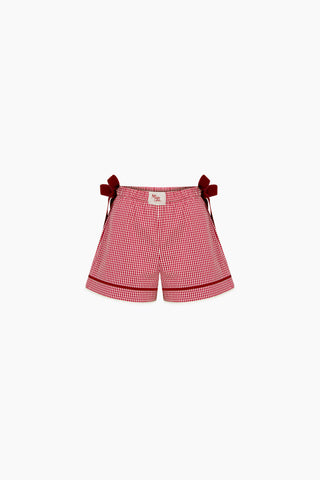 Ciela Red Gingham Shorts