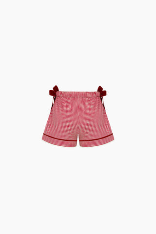 Ciela Red Gingham Shorts