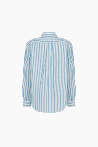 Ease Blue Striped Boyfriend Shirt