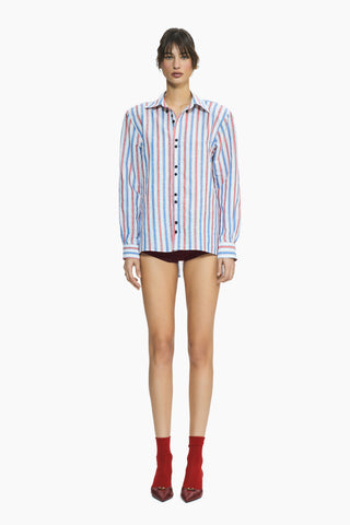 Ease Red Striped Boyfriend Shirt