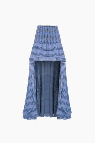 Fever Blue Plaid Skirt