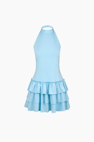 Fiore Light Blue Mini Dress