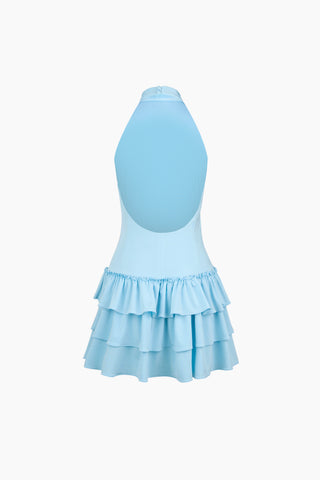Fiore Light Blue Mini Dress