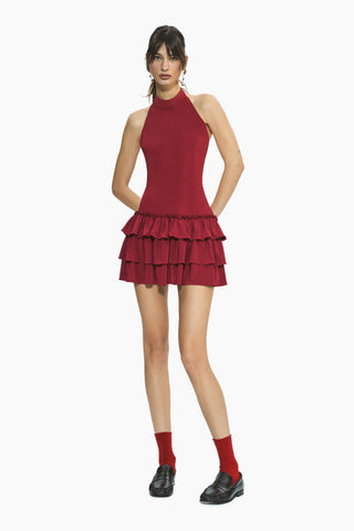 Fiore Kırmızı Mini Elbise