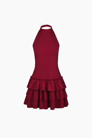 Fiore Kırmızı Mini Elbise