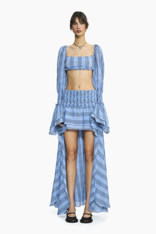 Fever Blue Plaid Skirt