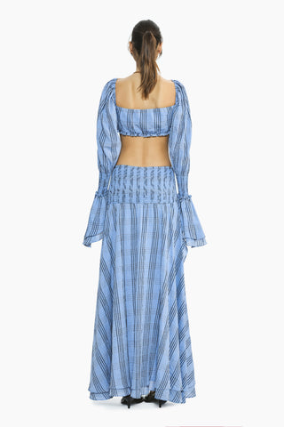 Fever Blue Plaid Skirt