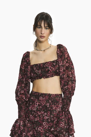 Hola Pink Floral Top
