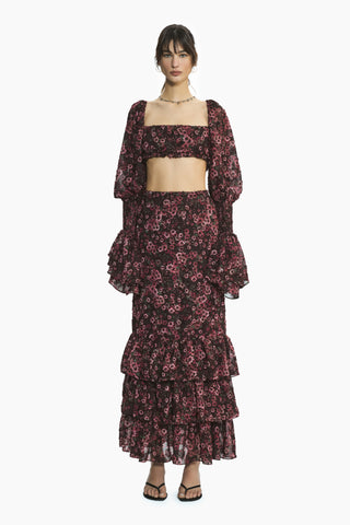 Flow Pink Floral Skirt