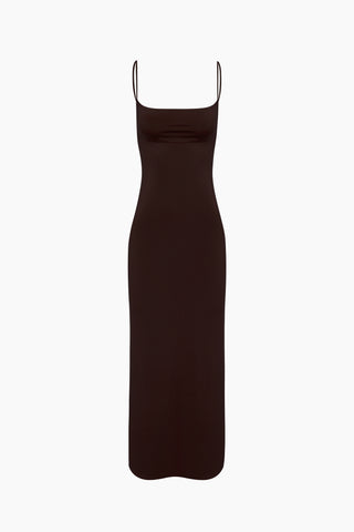 Hush Midi Dress / Brown