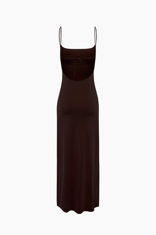Hush Midi Dress / Brown