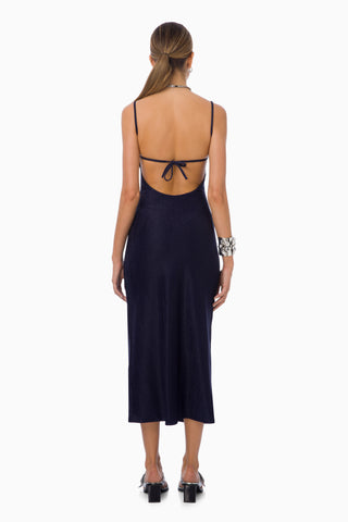 Hush Midi Dress / Navy Blue Glitter