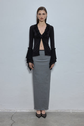Yuna Black Blouse