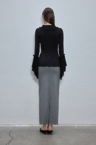 Yuna Black Blouse