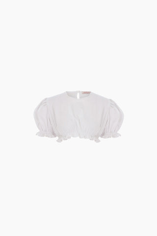 Mimi Crop Top / White