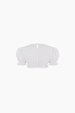 Mimi Crop Top / White
