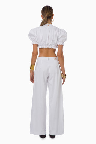 Mimi Crop Top / White