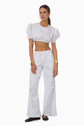 Mimi Crop Top / White