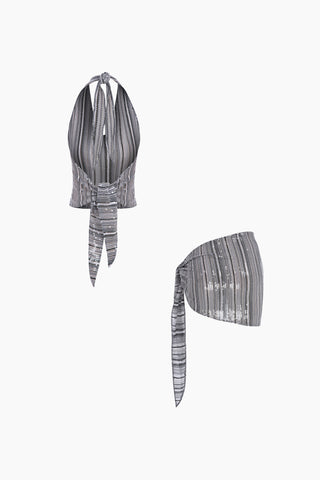 Muse Gray Sequinn Set