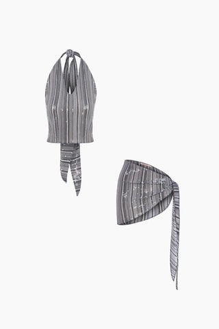 Muse Gray Sequinn Set