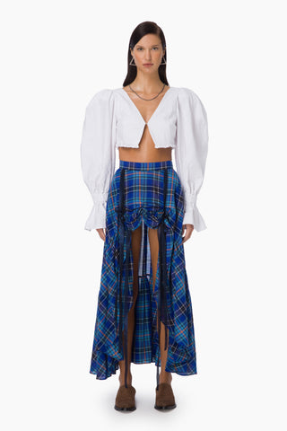 Rove Skirt / Blue Checked