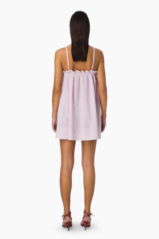 Vaila Mini Dress / Pink Gingham