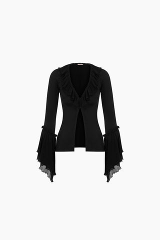 Yuna Black Blouse